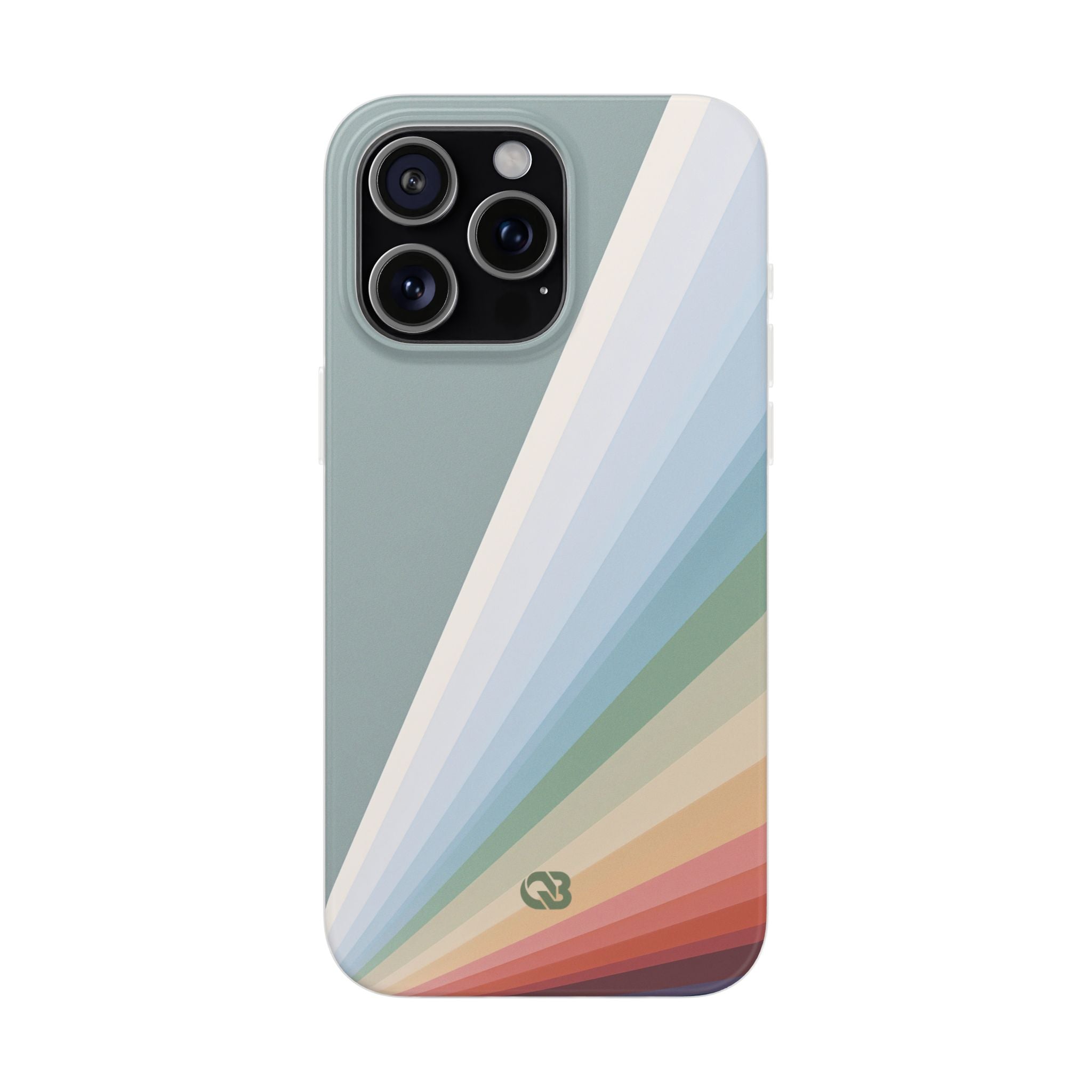 Green Lite Phone Case for iPhone - Sage Prism Beam