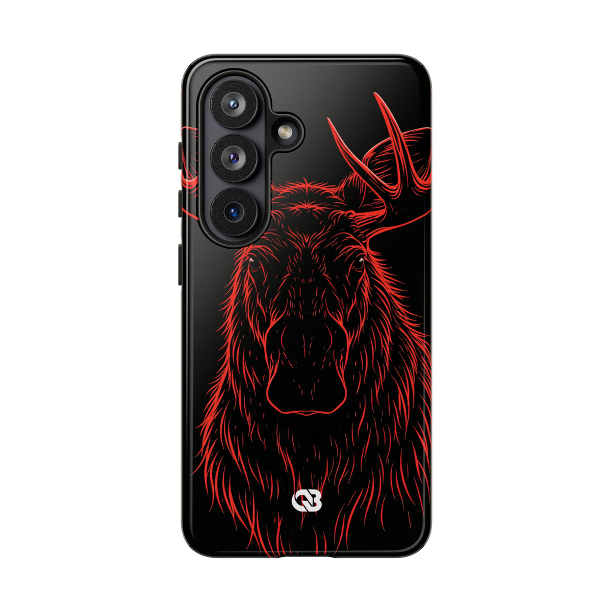 Nordic Moose Contour · Tough Phone Case for Samsung · Red