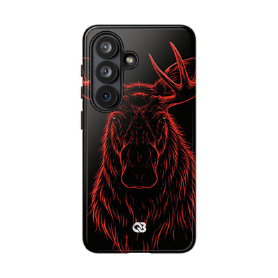 Nordic Moose Contour · Tough Phone Case for Samsung · Red