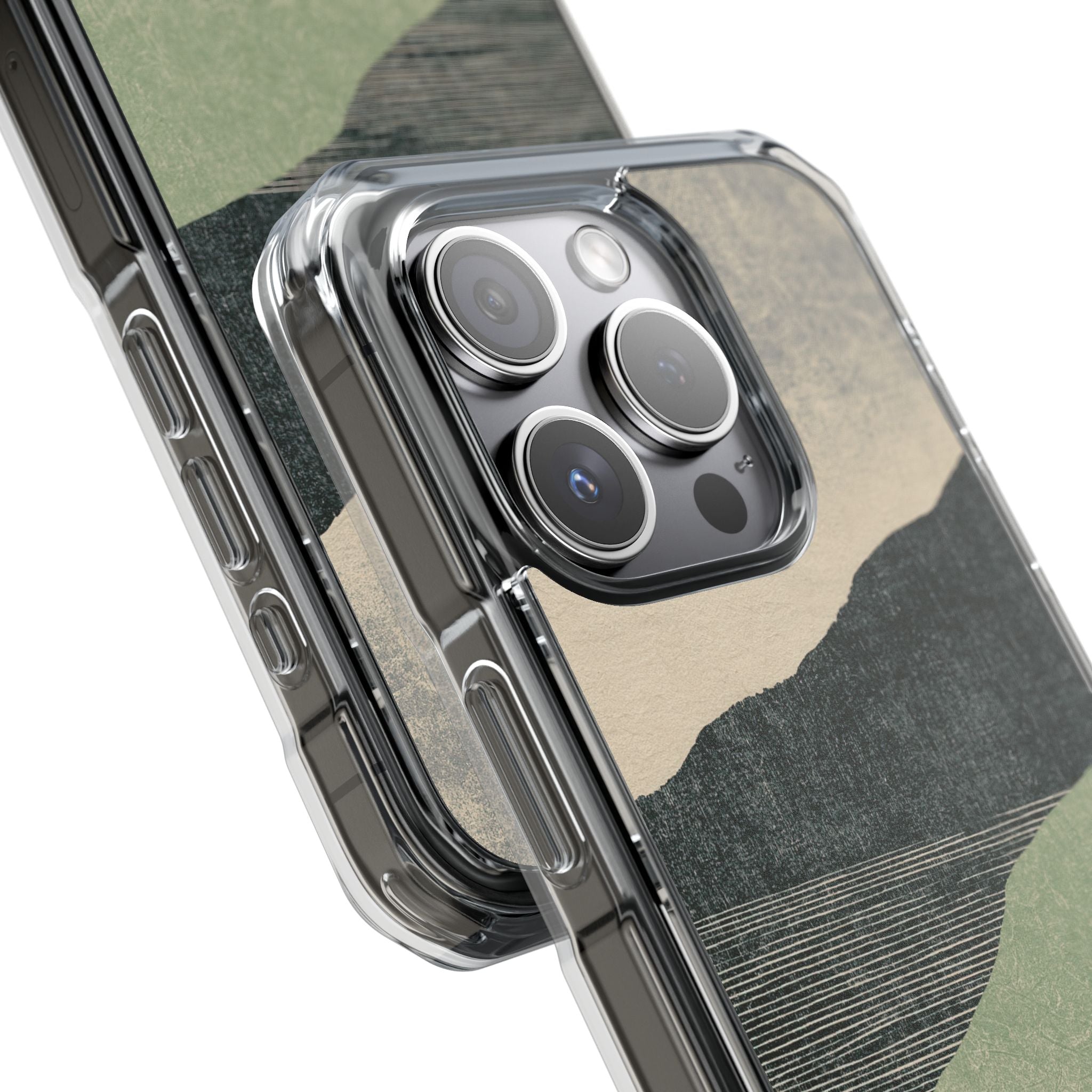 Green Impact MagSafe Phone Case for iPhone - Moss Ridge Grain
