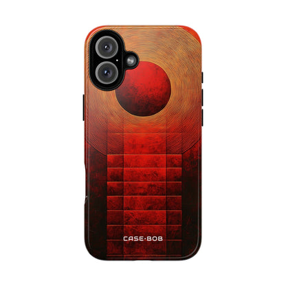 Crimson Rings iPhone 16 Plus Case - Tough