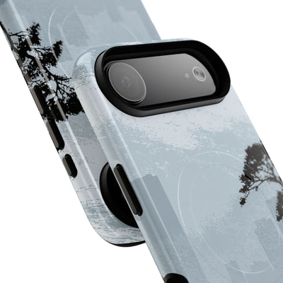 Grey Tough 2.0 Magsafe Phone Case for iPhone - Steel Slate Zen