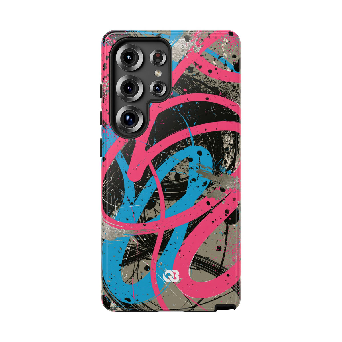 Cyber Splatter Flow · Tough Phone Case for Samsung · Pink