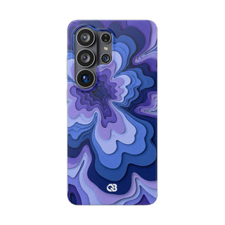 Periwinkle Strata Bloom · Lite Phone Case for Samsung · Purple