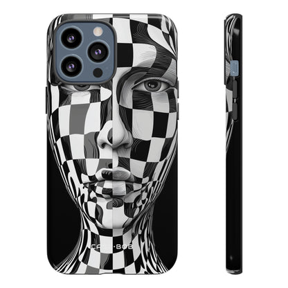 Checkered Face iPhone 13 Pro Max Skal - Tough