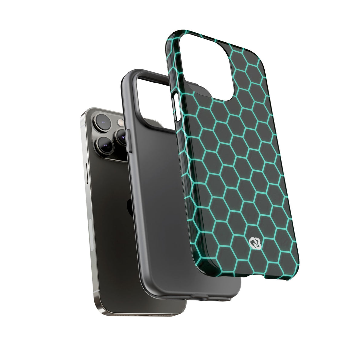 Neon Hex Spectrum · Tough Phone Case for iPhone · Teal