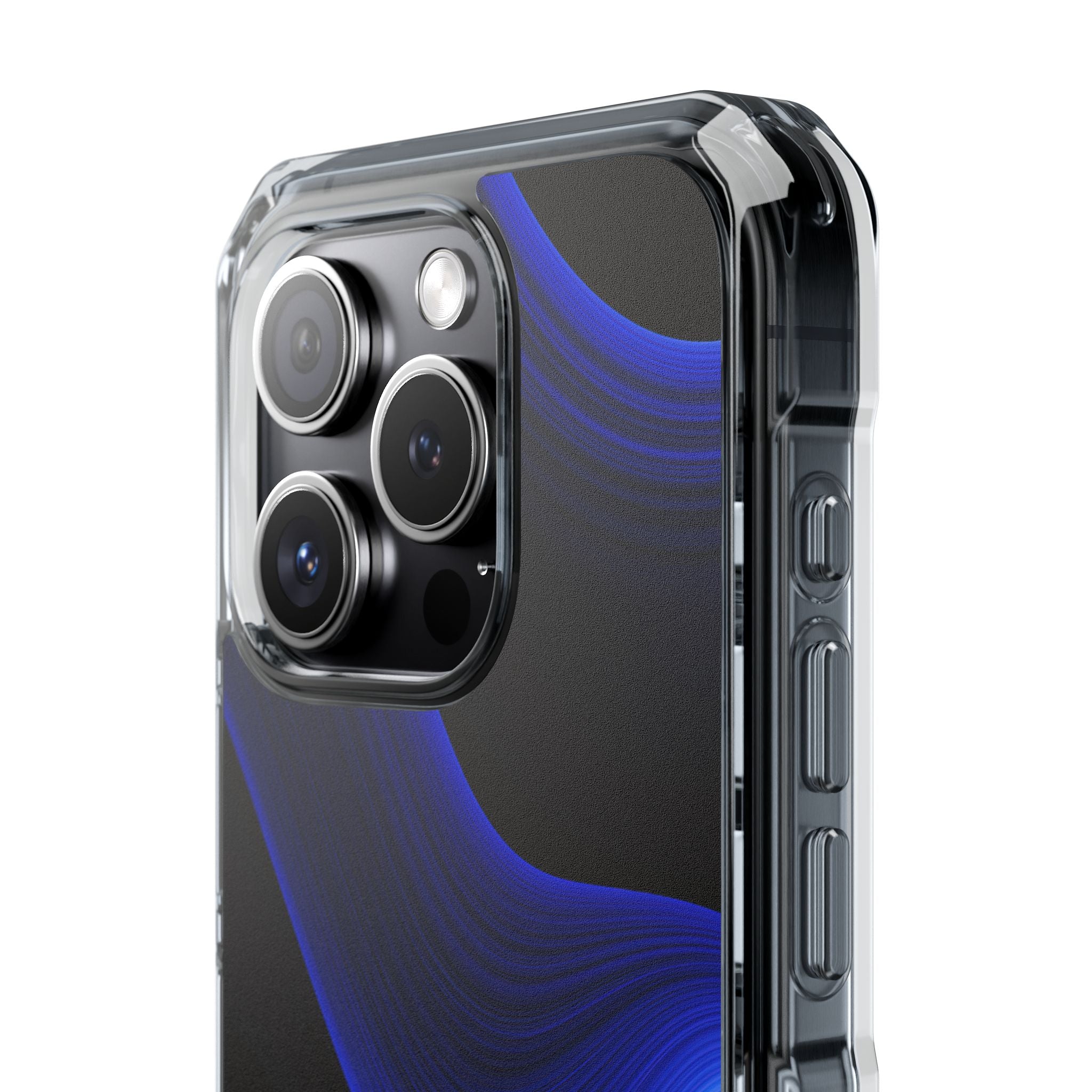 Blue Impact MagSafe Phone Case for iPhone - Electric Cobalt Flow