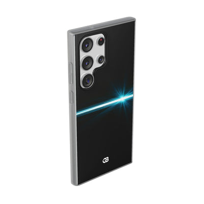 Blue Lite Phone Case for Samsung - Electric Cyan Ray