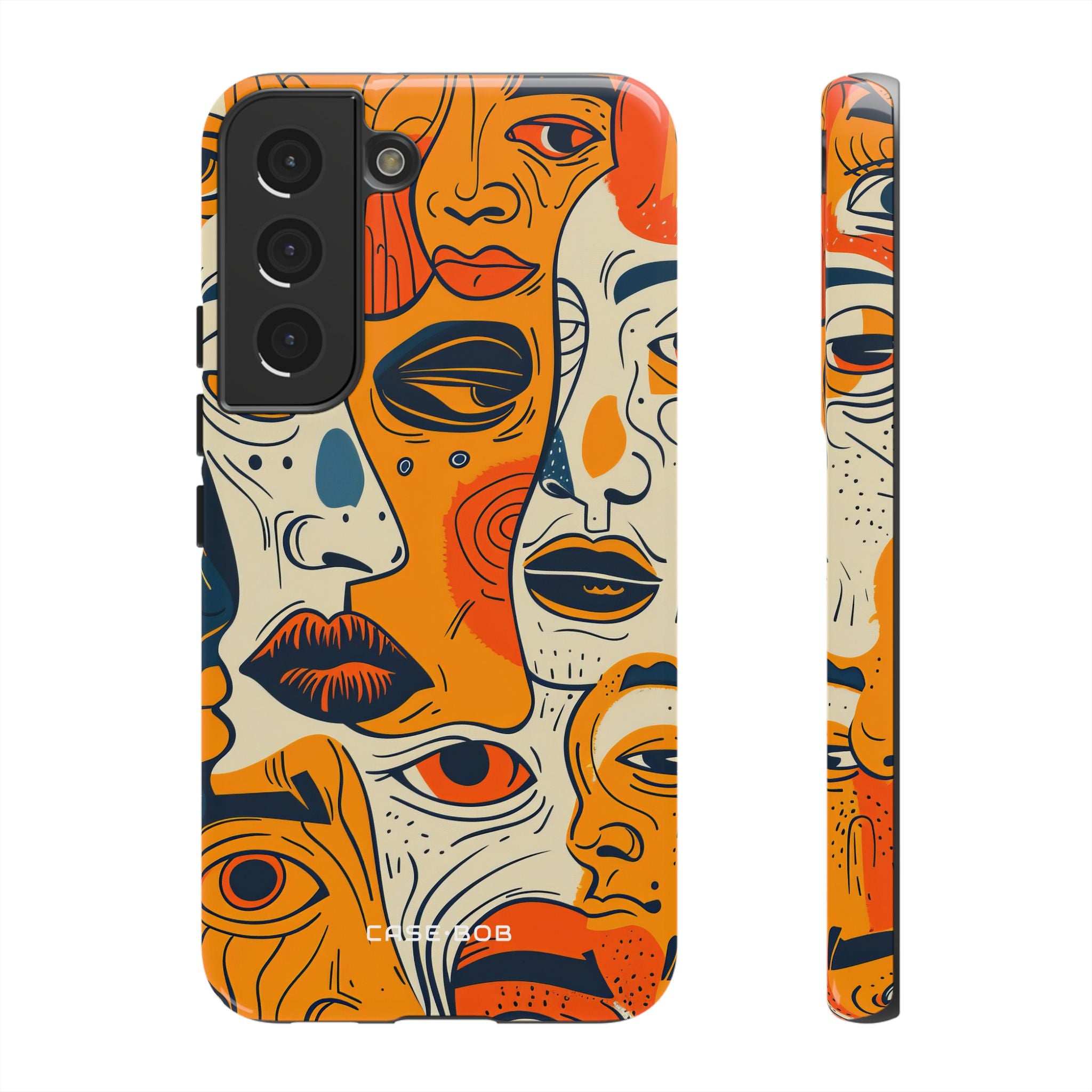 Tangled Faces Sunset Samsung S22 Case - Tough