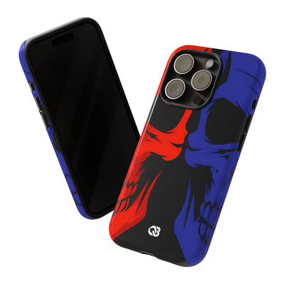 Crimson Cobalt Skulls · Tough Phone Case for iPhone