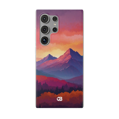 Crimson Mountain Dusk · Soft Handyhülle für Samsung