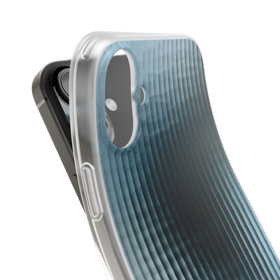 Blue Lite Phone Case for iPhone - Glacial Reeded Glass