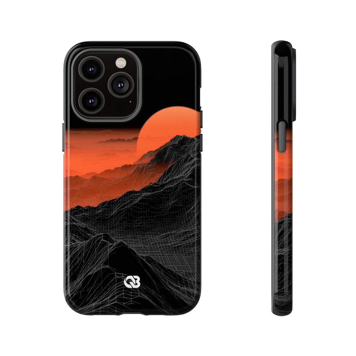 Solar Ridge Mesh · Tough Phone Case for iPhone · Black