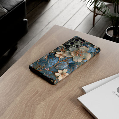 Gilded Blossom Reverie · Tough Phone Case for Samsung · Teal
