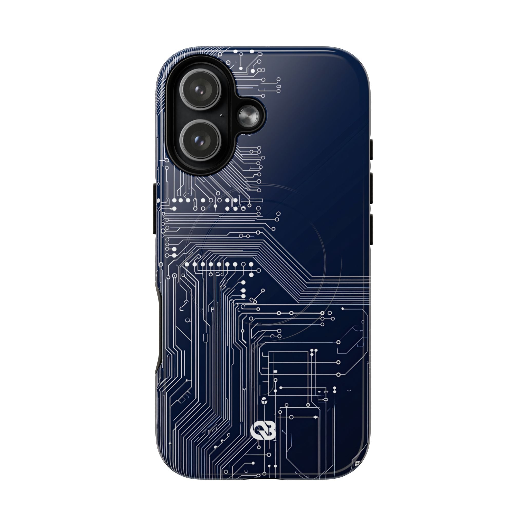 Blue Tough 2.0 Magsafe Phone Case for iPhone - Cobalt Data Stream