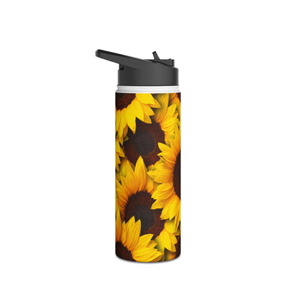 Sunflower Radiance - Stainless Steel Water Bottle