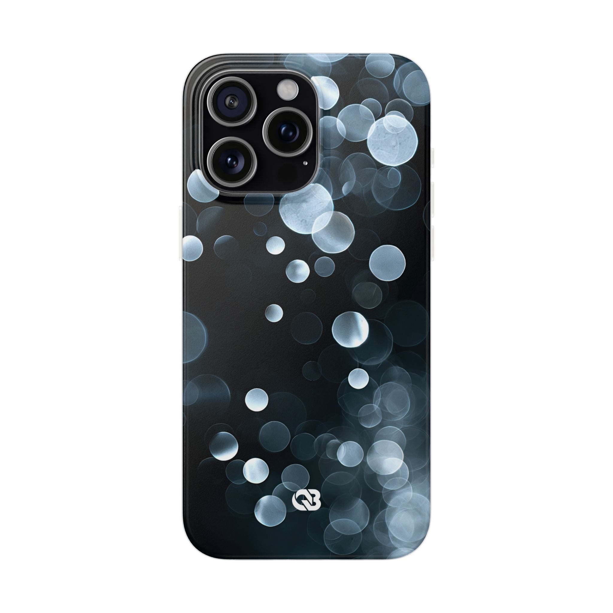Black Lite Phone Case for iPhone - Silver Orbit Glow