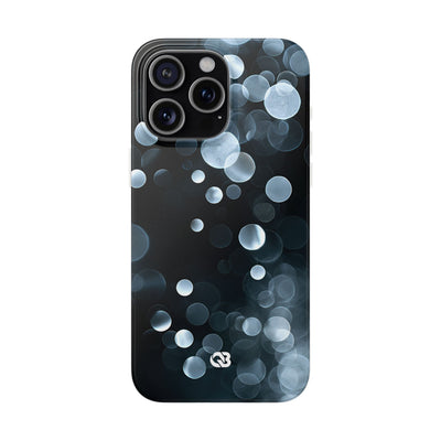 Black Lite Phone Case for iPhone - Silver Orbit Glow