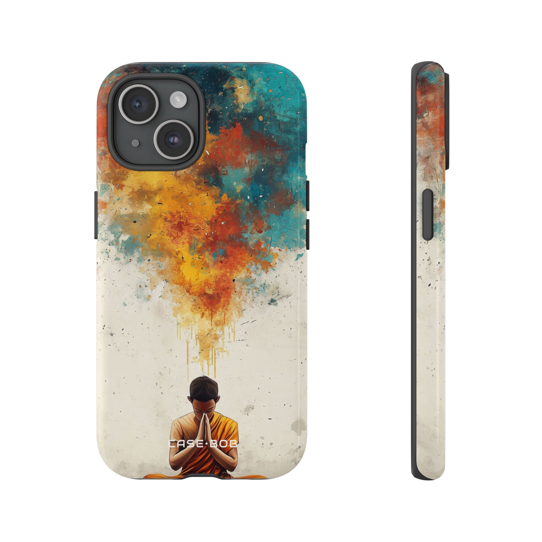 Meditative Glow iPhone 15 Case - Tough