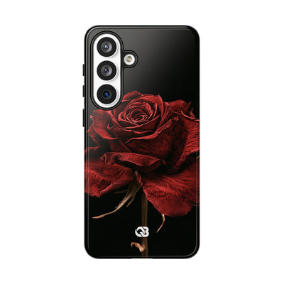 Crimson Noir Rose · Tough Phone Case for Samsung · Black
