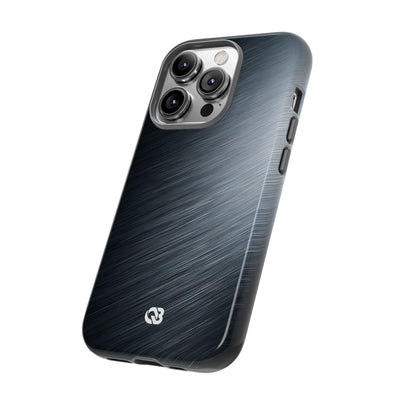 Brushed Obsidian Steel · Tough Phone Case for iPhone · Grey