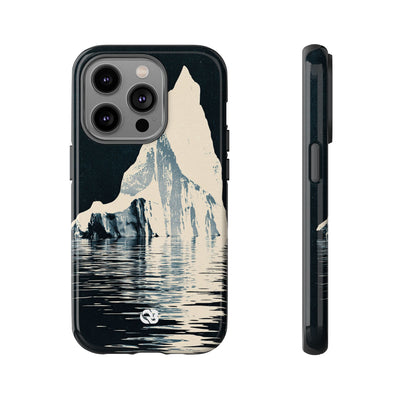 Blue Tough Phone Case for iPhone - Frozen Navy Monolith