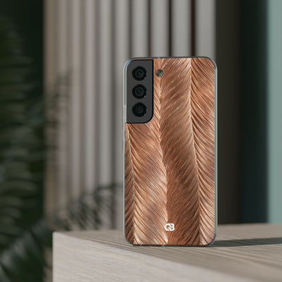 Rose Gold Weave · Lite Phone Case for Samsung · Brown