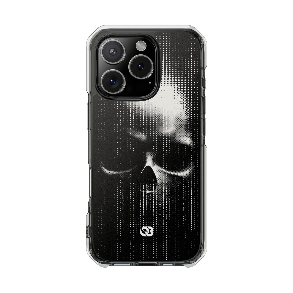 Raster Phantom · Clear Impact Magnetic Phone Case for iPhone ·  Black
