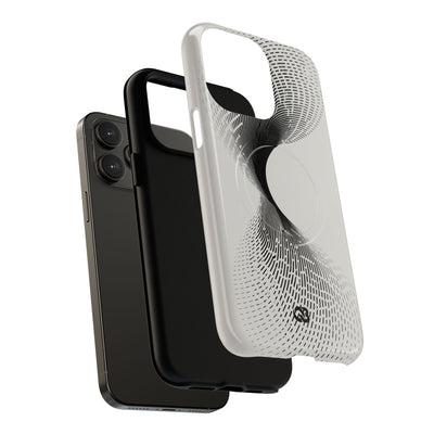 White Tough 2.0 Magsafe Phone Case for iPhone - Linear Torsion Grid