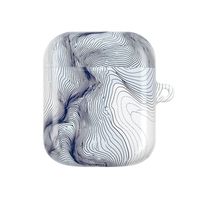 Nordic Ridge Contour · Hard Case for AirPods & AirPods Pro · White