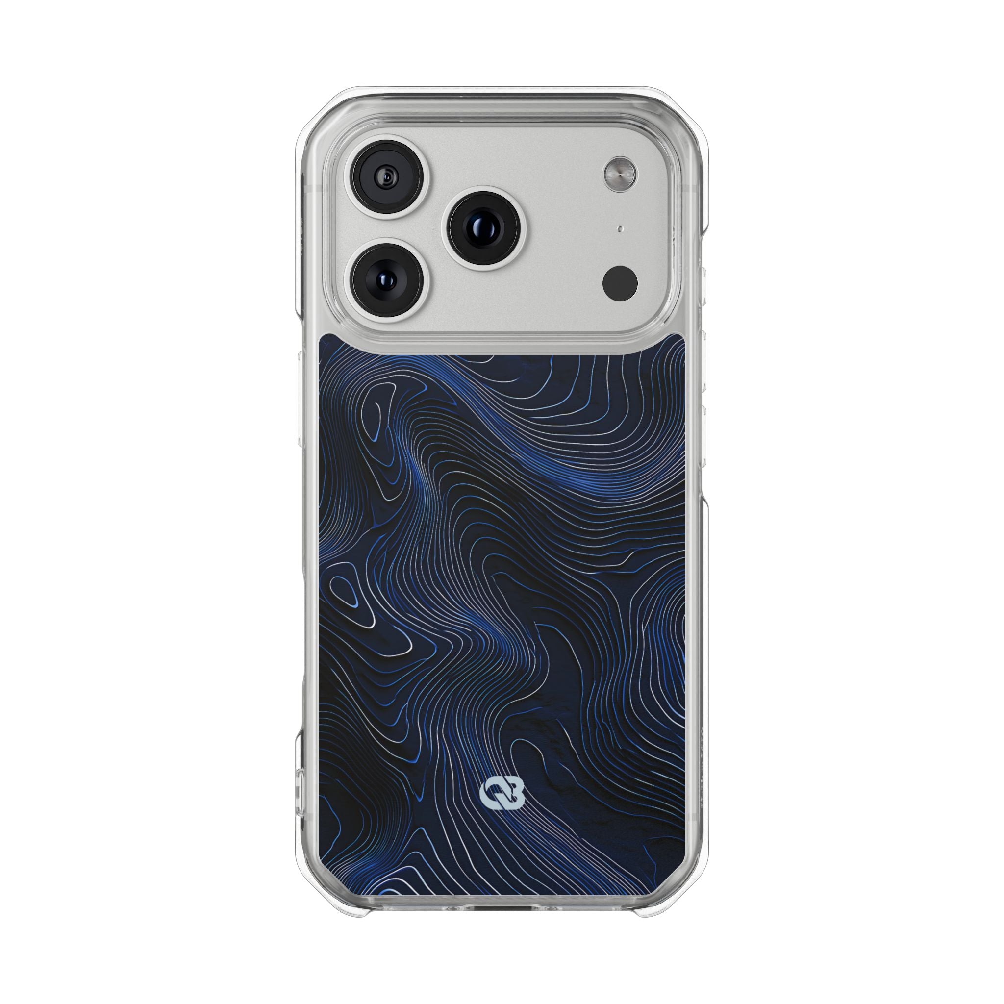 Blue Impact MagSafe Phone Case for iPhone - Cobalt Contour Ridge