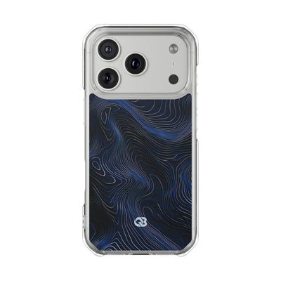 Blue Impact MagSafe Phone Case for iPhone - Cobalt Contour Ridge