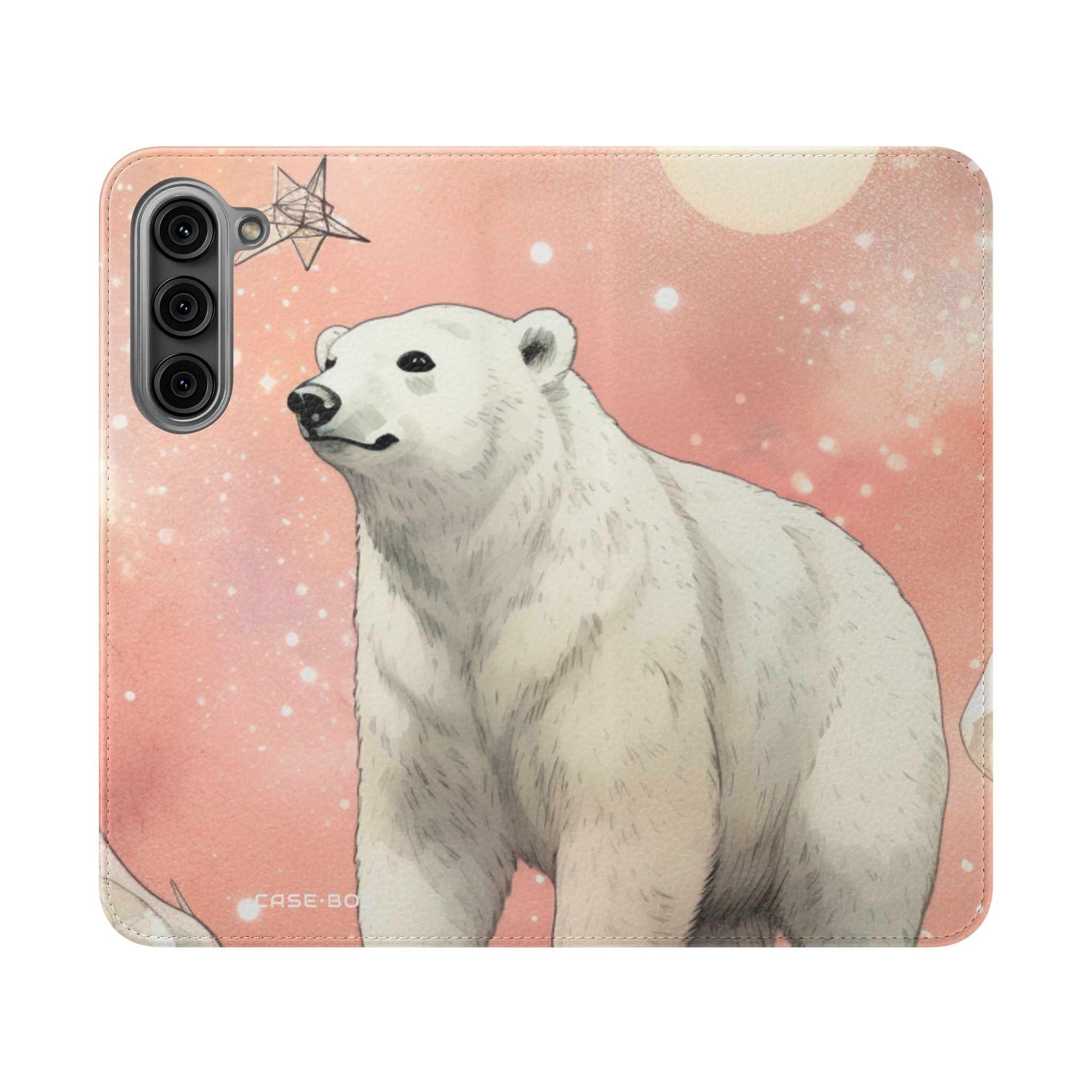 Polar Bear Nebula - Samsung S23+ Case - Wallet