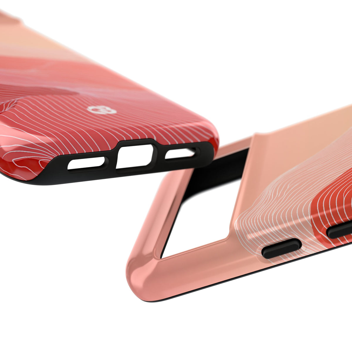 Coral Ridge Contours · Tough Phone Case for Pixel ·  Red