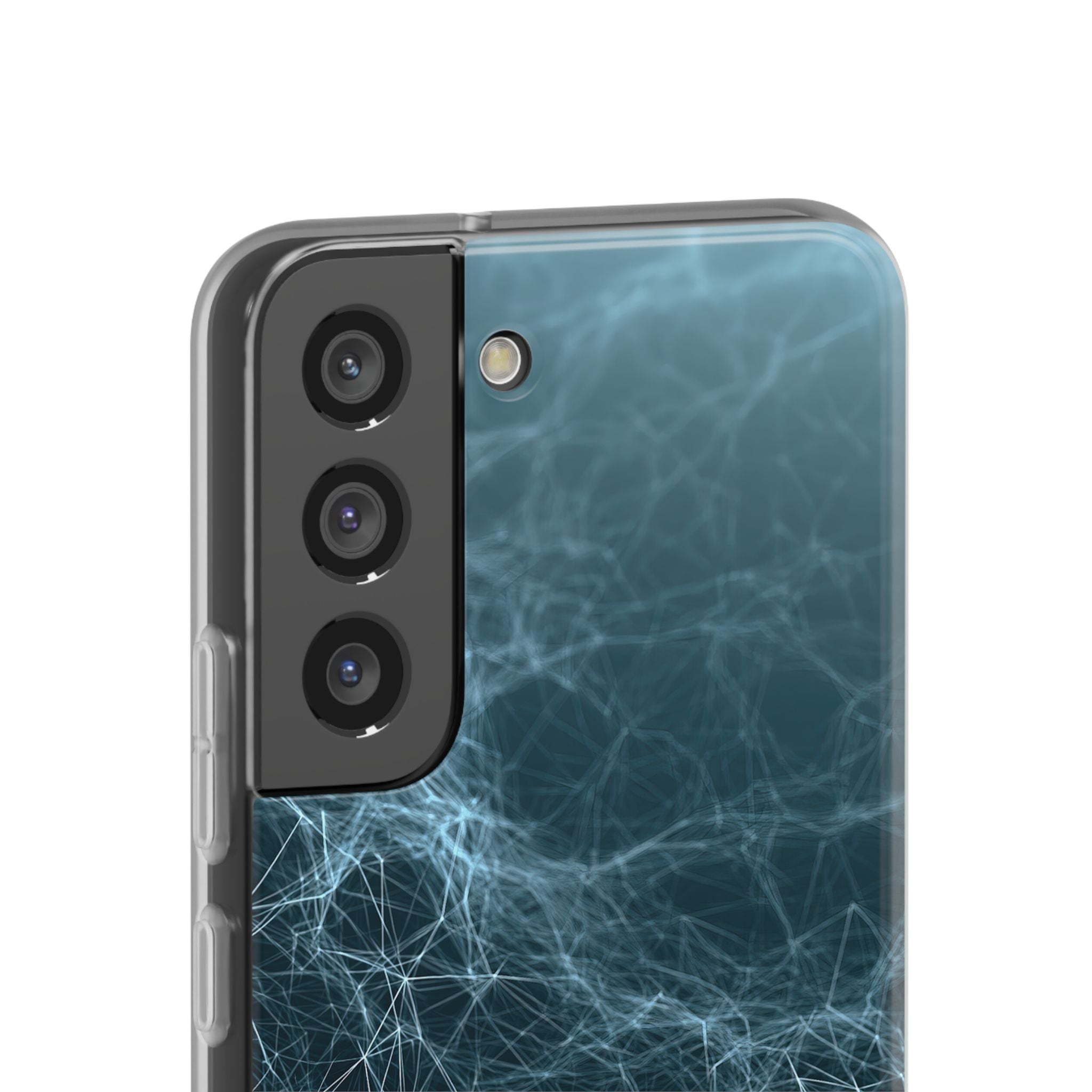 Teal Lite Phone Case for Samsung - Arctic Neural Mesh