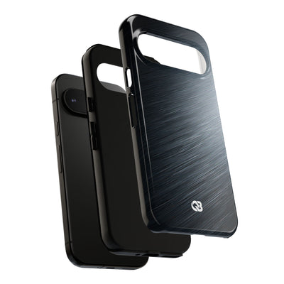 Brushed Obsidian Steel · Tough Phone Case for Pixel ·  Grey