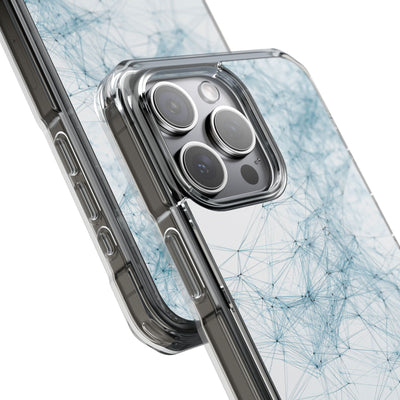 Blue Impact MagSafe Phone Case for iPhone - Glacial Neural Web