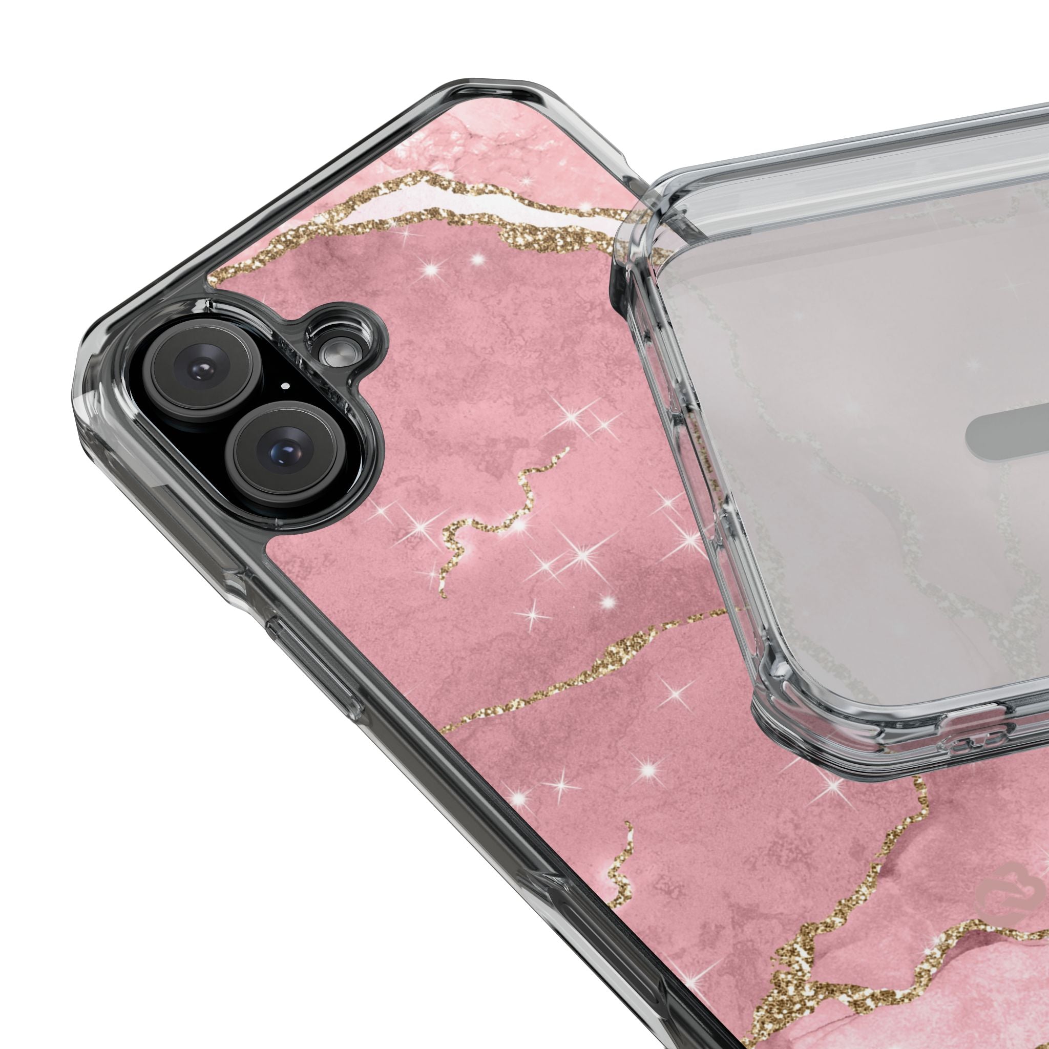 Rose Sparkle Marble · Impact Coque de téléphone pour iPhone · Magsafe