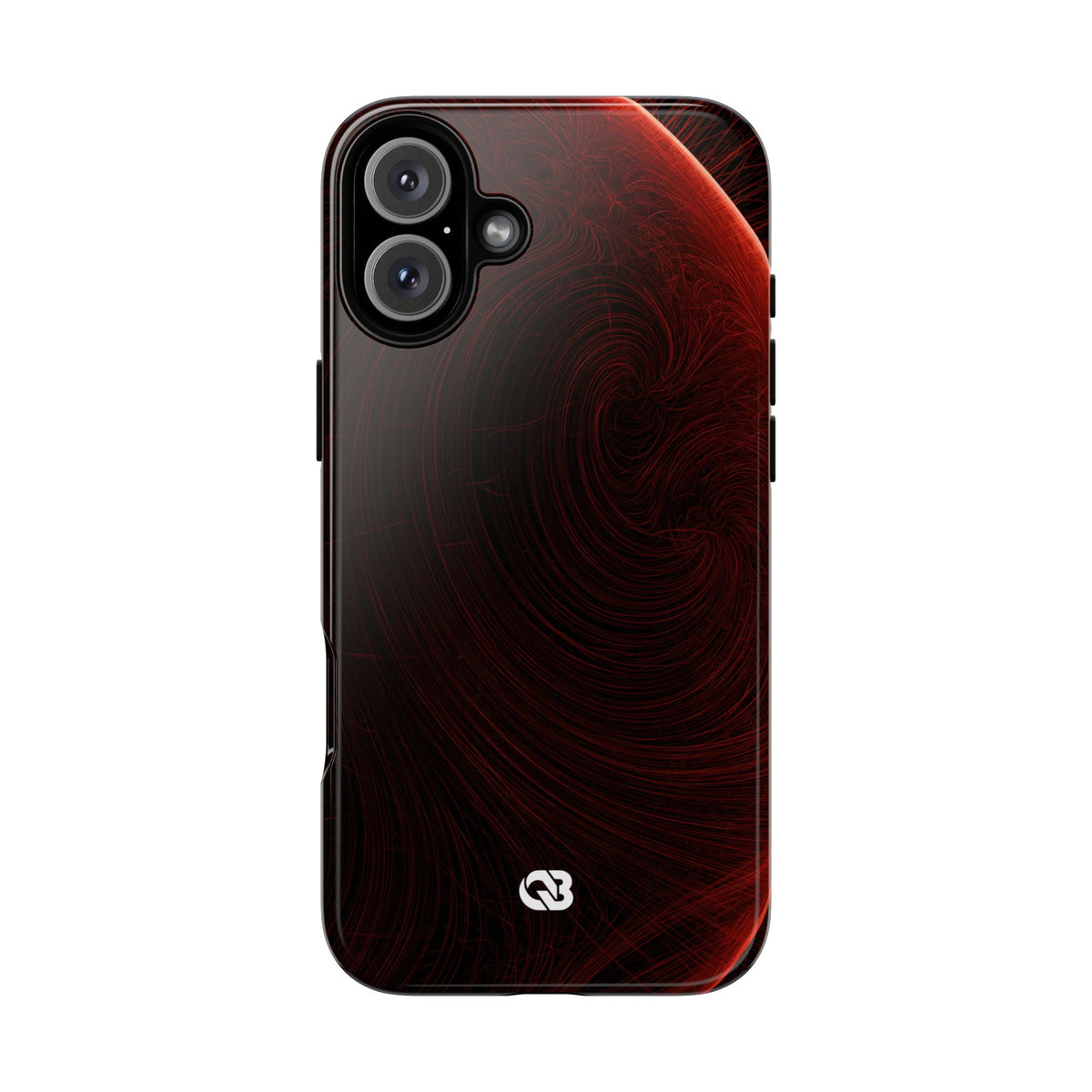 Crimson Solar Horizon · Tough Phone Case for iPhone · Red