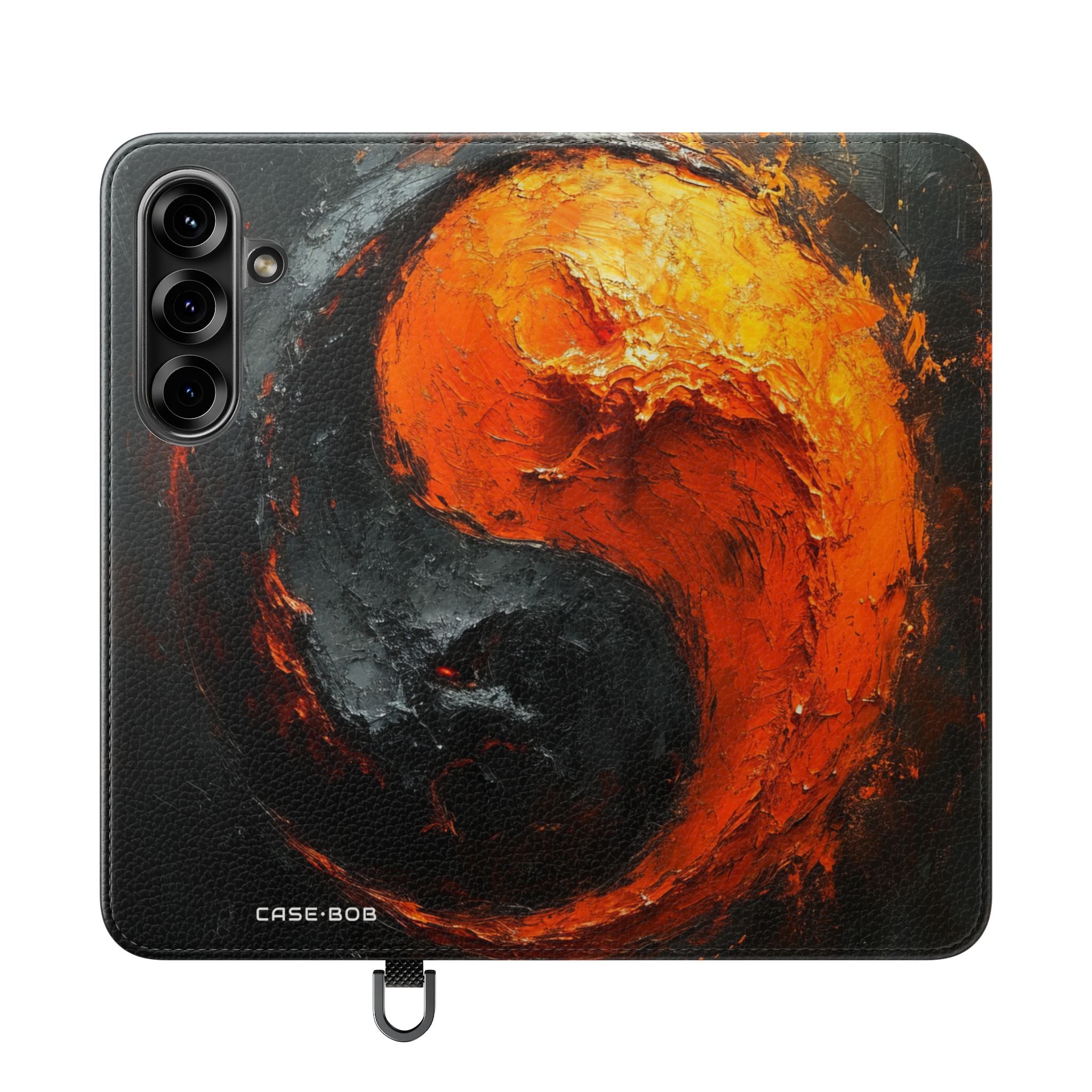 Fiery Yin Yang - Samsung S25 Case - Wallet