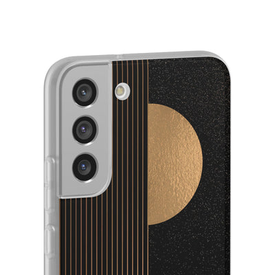 Gold Lite Phone Case for Samsung - Gilded Obsidian Dunes