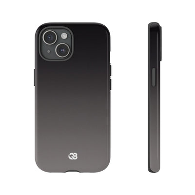 Grey Tough Phone Case for iPhone - Obsidian Ash Fade