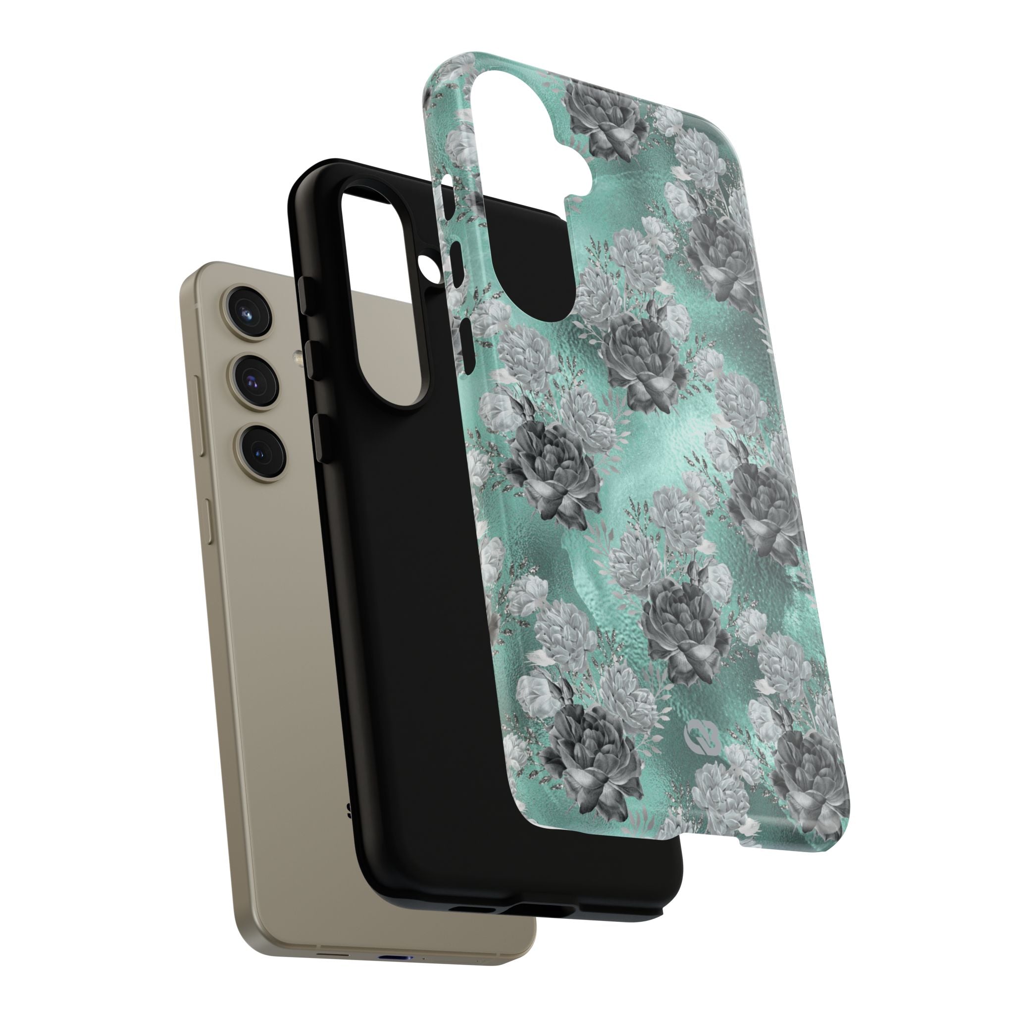 Frost Mint Floral · Tough Phone Case for Samsung