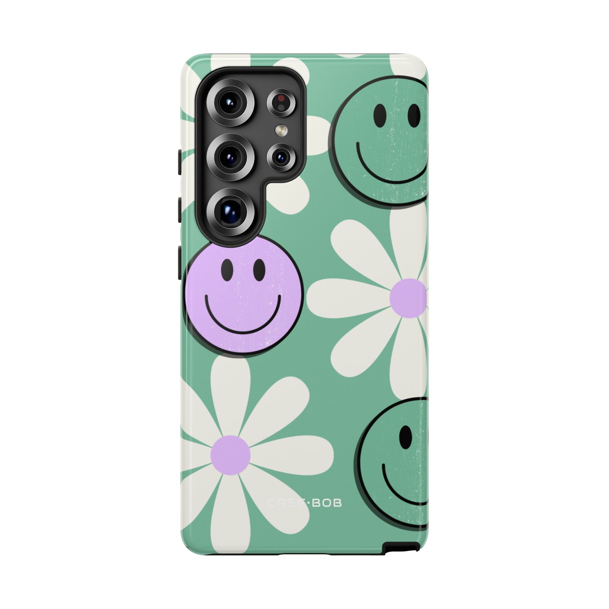 Smiley Daisy Glow Samsung S25 Ultra Case - Tough