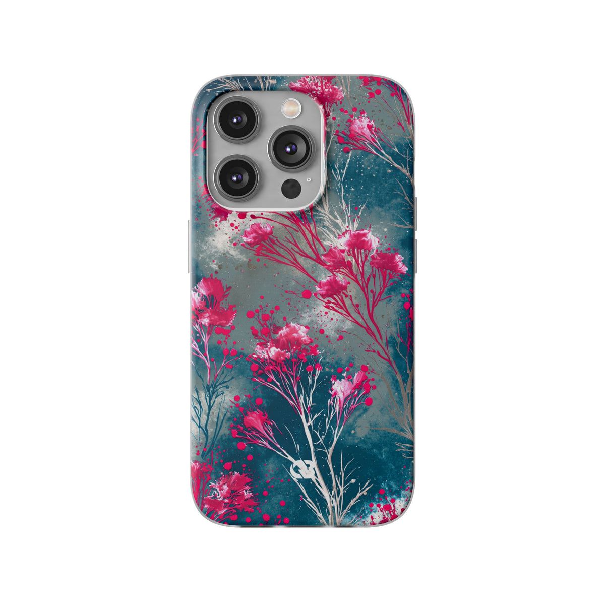Cyber Blossom · Lite Phone Case for iPhone ·  Teal