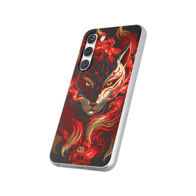 Crimson Kitsune Spirit · Lite Phone Case for Samsung · Red