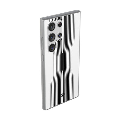 White Lite Phone Case for Samsung - Kinetic Mono Distortion