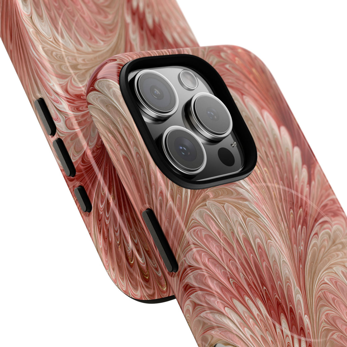 Blush Petal Plume · Tough 2.0 Magnetic Phone Case for iPhone · Pink