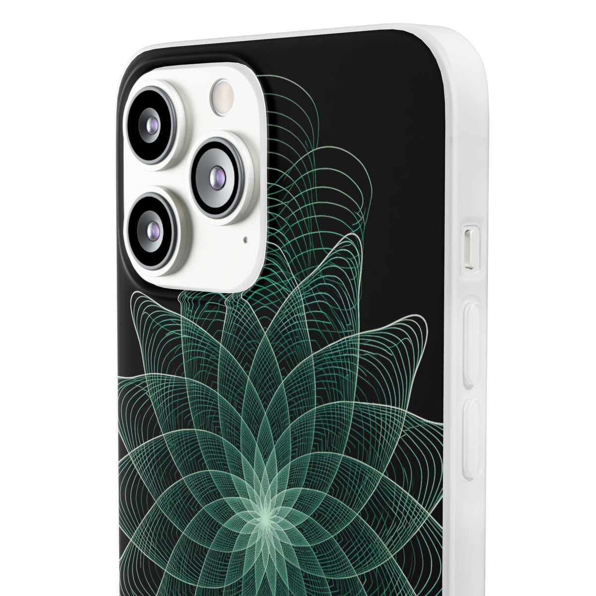 Verdant Harmonic Bloom · Lite Phone Case for iPhone ·  Black