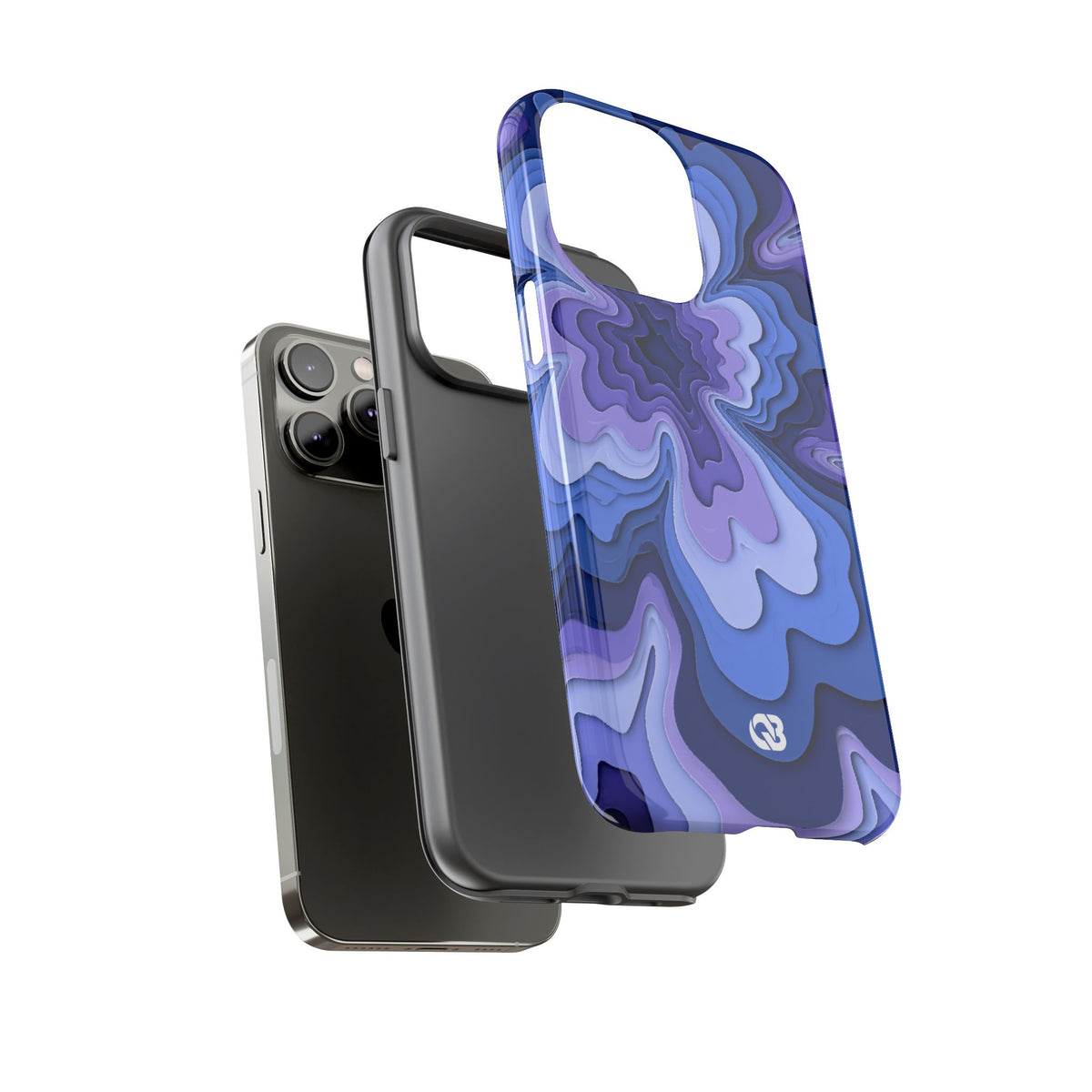 Periwinkle Strata Bloom · Tough Phone Case for iPhone · Purple